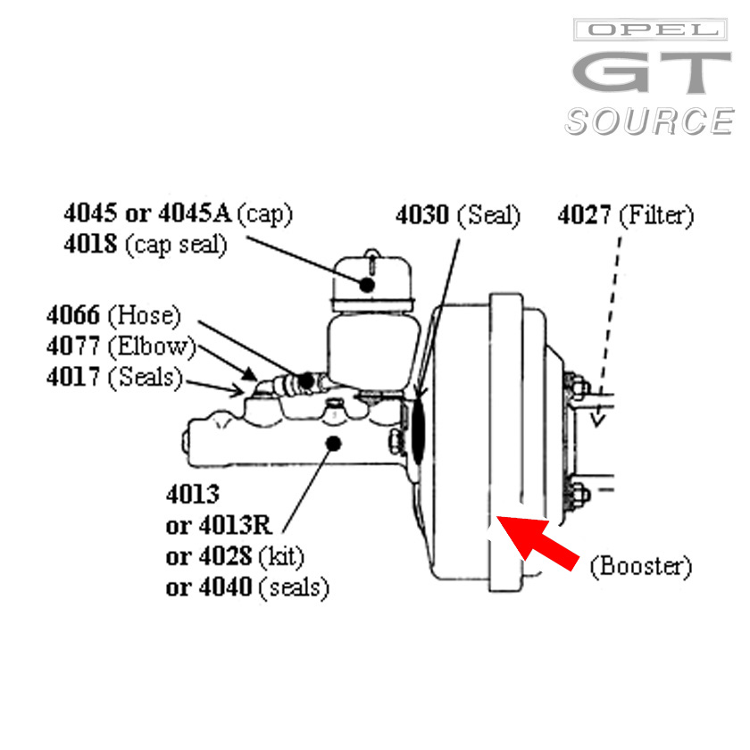 4037-9_opel_gt_brake_booster_9_inch_diagram01