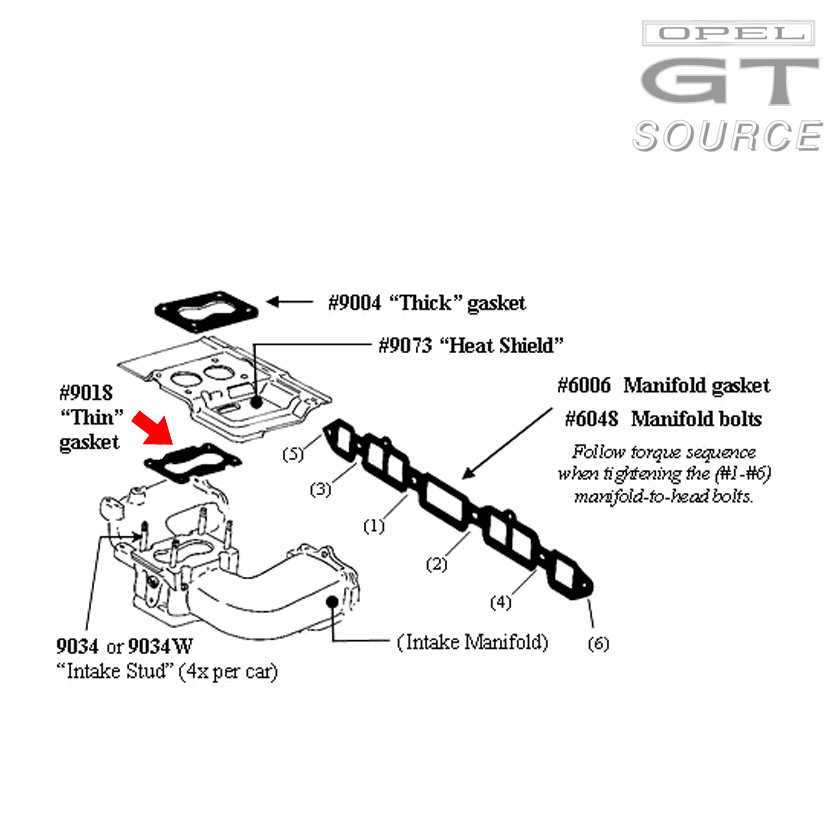 9018_opel_carburetor_heat_shield_gasket_thin_diagram02