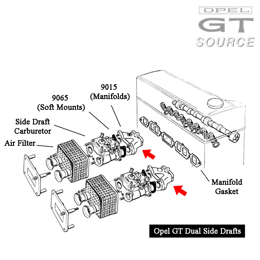 9015_opel_side_draft_manifold_mount_kit_diagram01
